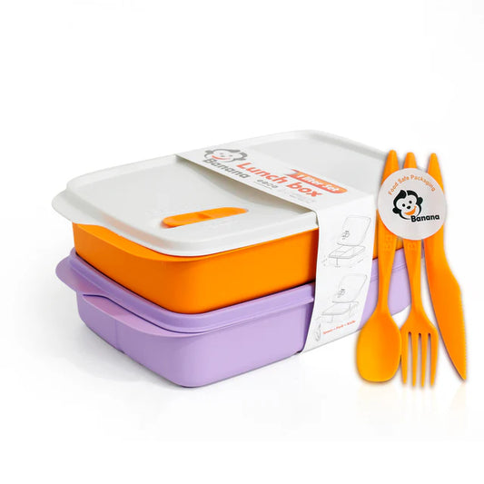 Lunch box set 1 liter 2 pieces