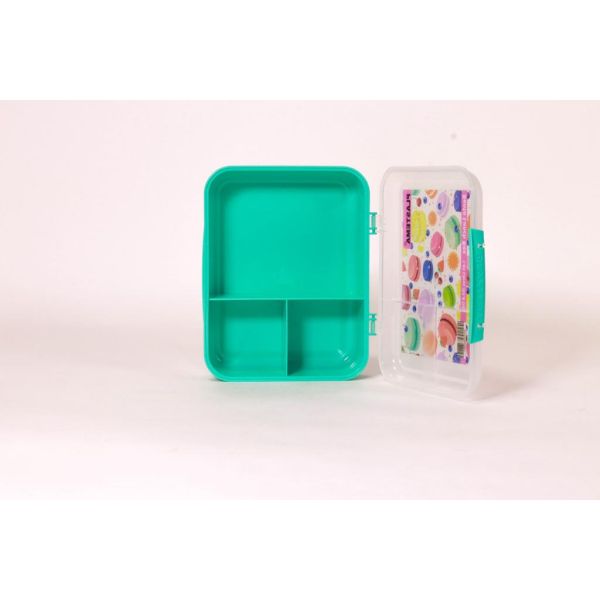 علبة غداء جوباك سعة 1.650 لتر بثلاثة أقسام من بلاستيما