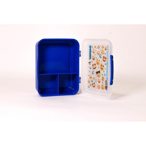 علبة غداء جوباك سعة 1.650 لتر بثلاثة أقسام من بلاستيما