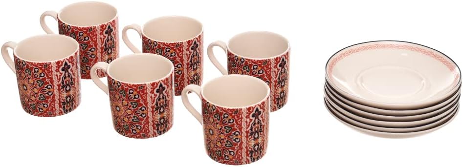 Rosa / Porcelain ( Khayameya  Violet Coffee Set 12 pcs 100 ml )