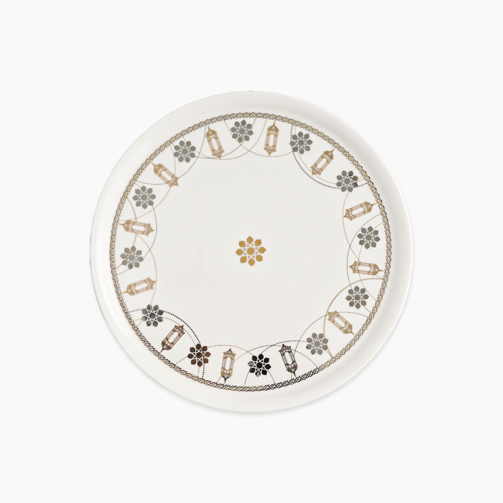 Rosa / Porcelain ( Farha Round Serving Plate 33 cm )