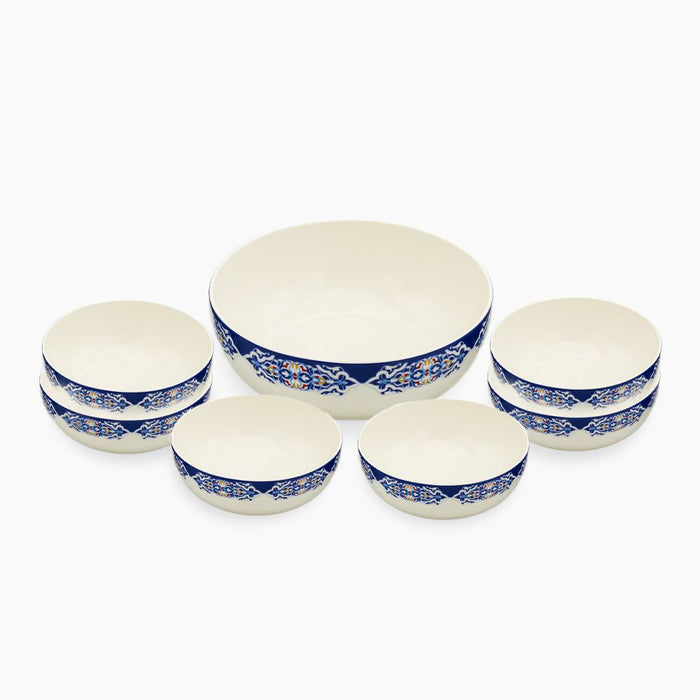 Rosa / Porcelain ( Khayameya Blue Coup Khoshaf Set 7 PCS )