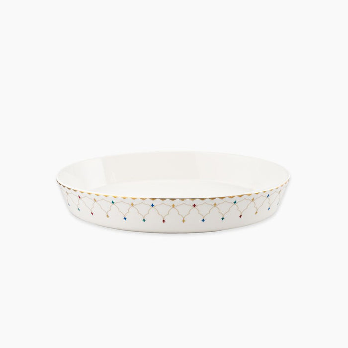 Rosa / Porcelain ( Zina Large Oval Oven Dish 38 cm )