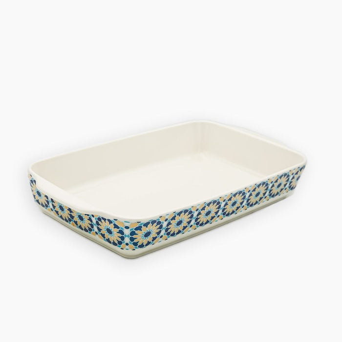 Rosa / Porcelain ( Arabic Star Large Rectangular Oven Dish 37 cm )