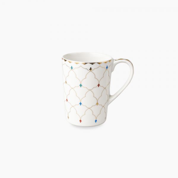 Rosa / Porcelain ( Shiffel Golden Decorations Mug 400 ml )