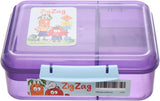 Plastic ZigZag Lunch Box - 1.65 Liter - Purple