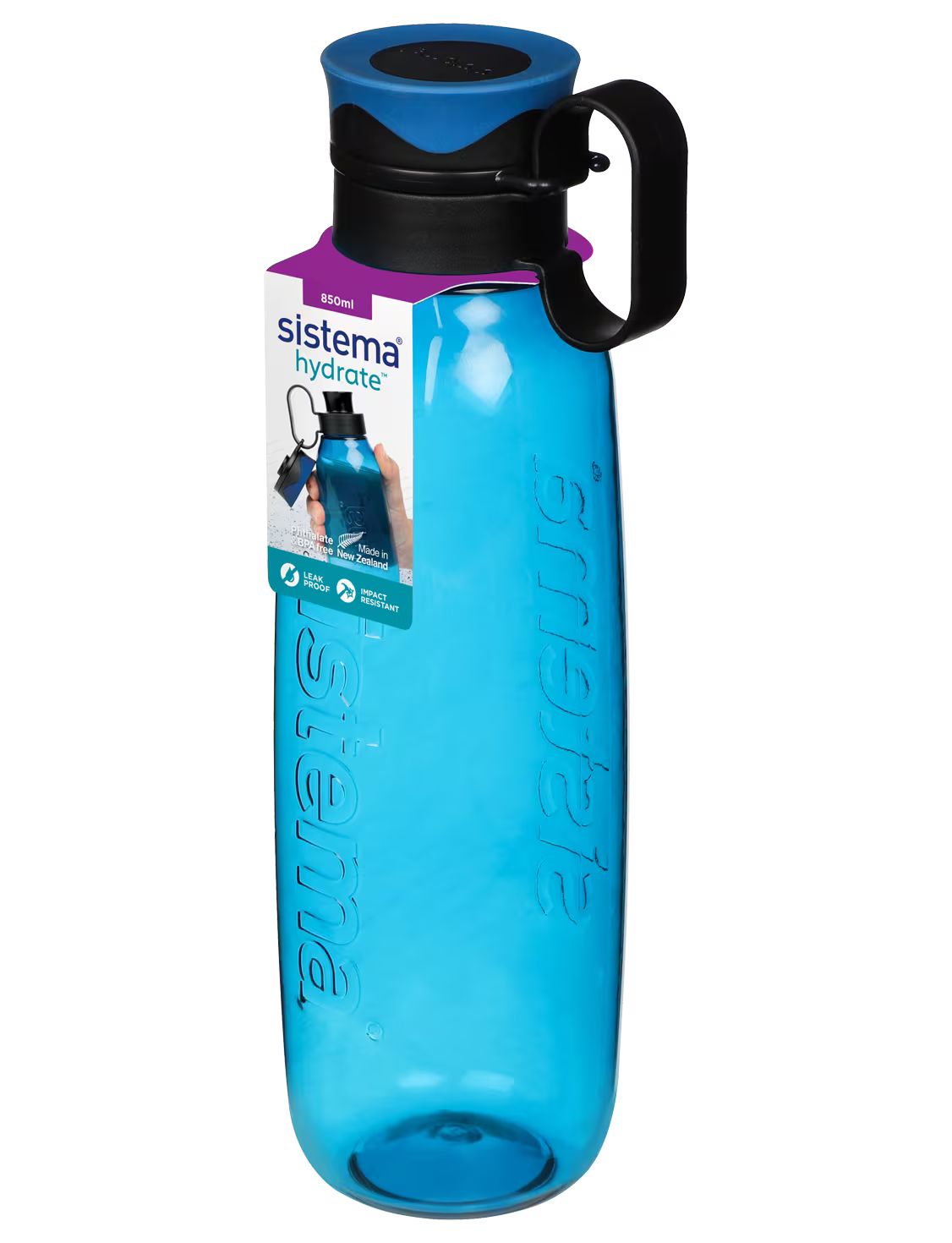 " Sistema Traverse Tritan Bottle, Assorted Colours, 850 ml "