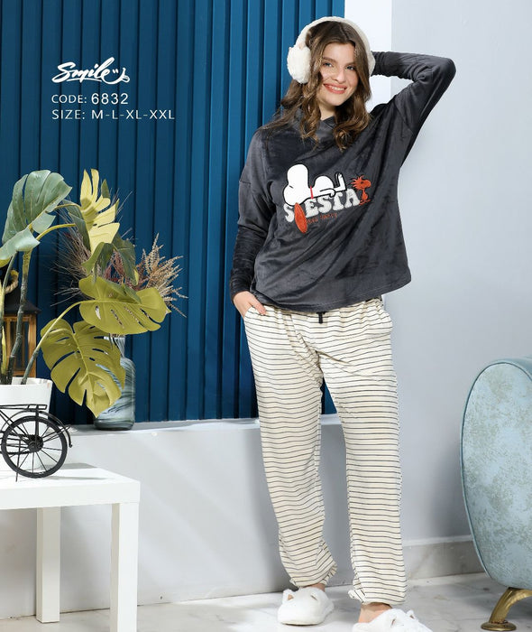 Winter Pajama set with sleeves and pants