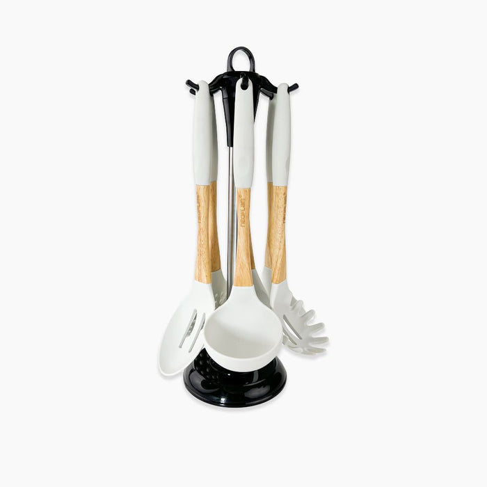 Neoflam tools ( 6 Pcs Silicon Kitchen Tools with holder )