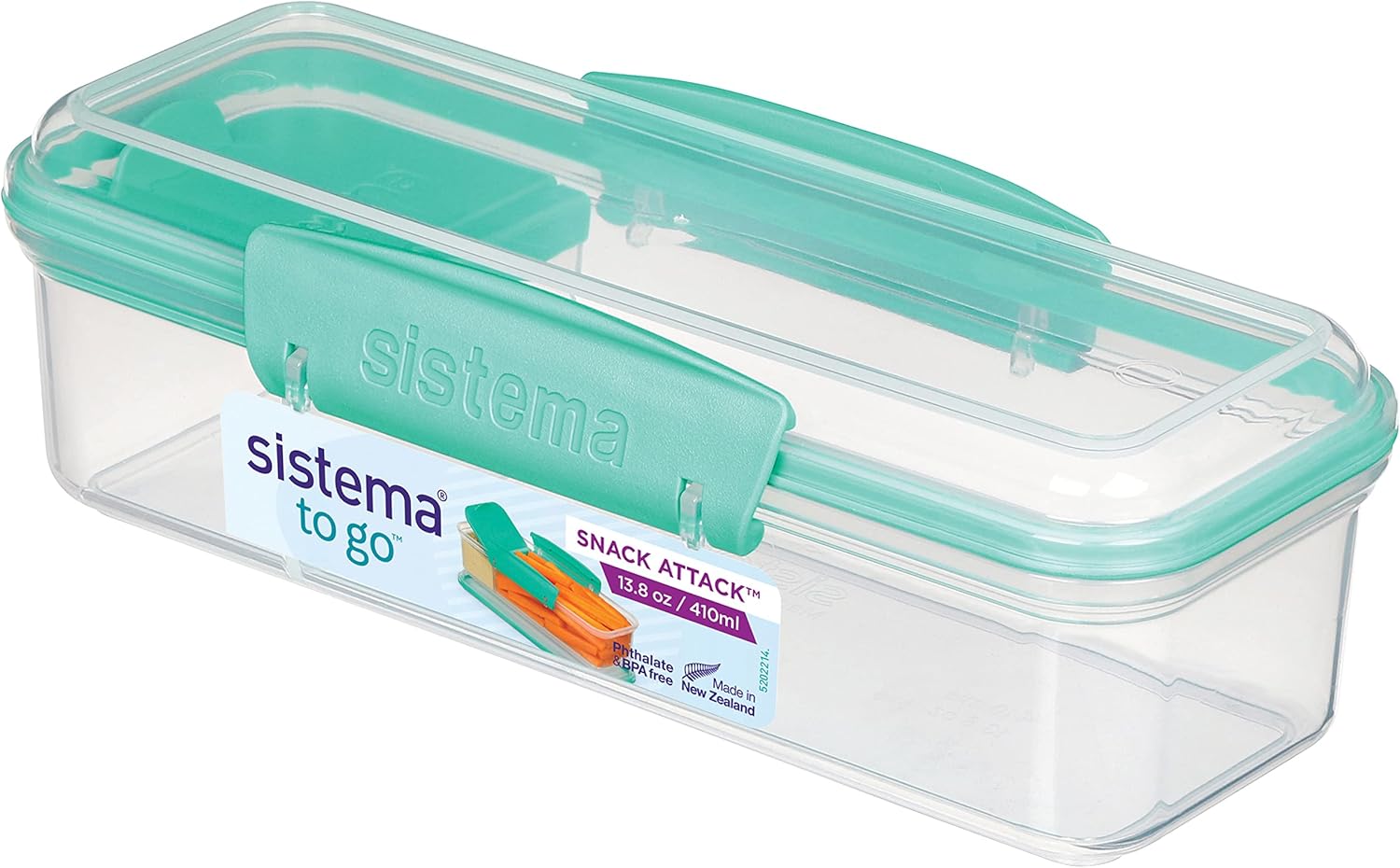 "Sistema To Go Snack Attack, 410 mL - Green "