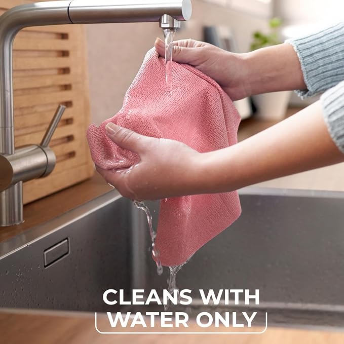 "Vileda Actifibre Soft Universal cloth | 100% microfibre | streak-free cleaning | highly absorbent | soft touch | light pink | 1pc. pack"