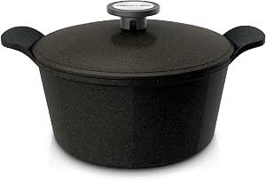 Neoflam EK-OT-C24 Casserole, 24 cm Diameter, Black Marble