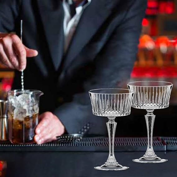 RCR Timeless Champagne Cup 26 Cl Set 6 Pcs In Luxion Glass