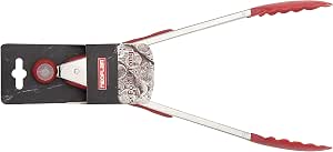 Neoflam food tong 35cm nylon head+stainless steel & tpr handle, red &stainless steel, kitchen tools