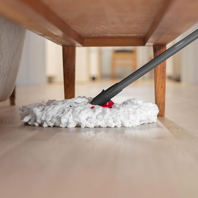 "Vileda Turbo 100% Microfibre Mop Refill, Pack of 1, Fits All Spin Mop Systems, Removes 99% of Bacteria with Water"