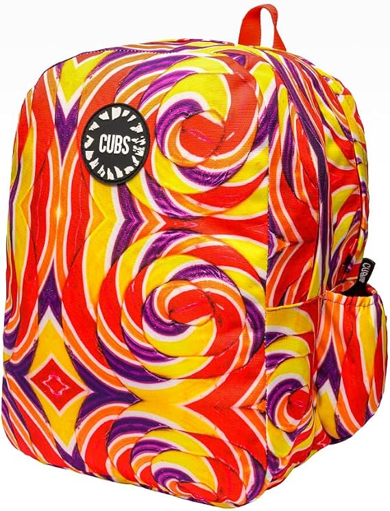 " Cubs Purple & Red Candy Cane backpack Big & Basic "