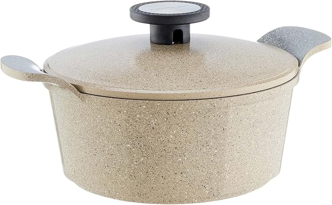 " Neoflam granite cookware pot 26cm - warm marble "