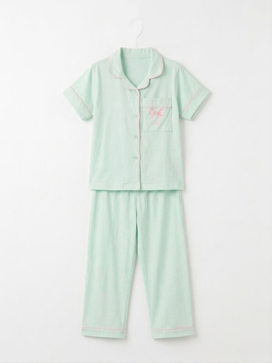 Dream Girls' Cute H.S Classic Pajamas for summer, featuring playful design and comfortable fabric, perfect for warm nights.