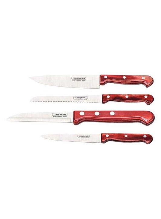 Tramontina 4-Piece Stainless Steel Polywood Cutlery Set,