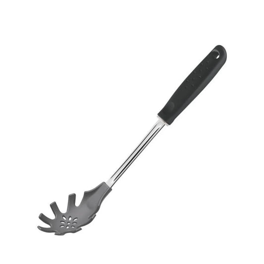 Black plastic strainer spoon from Tramontina