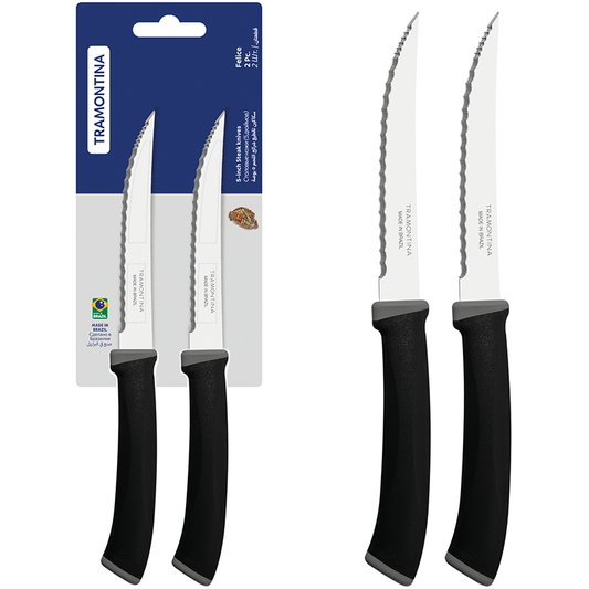 black knife set, 2 pieces