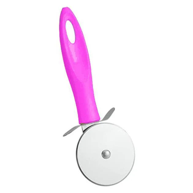 Stainless Steel Pizza Cutter with Pink Handle | Neil Intercommerce