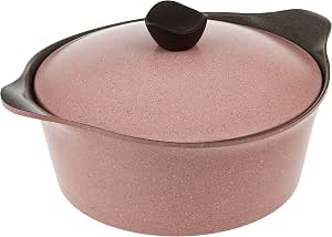 Neoflam granite cooking pot 26, 30cm - pink marble