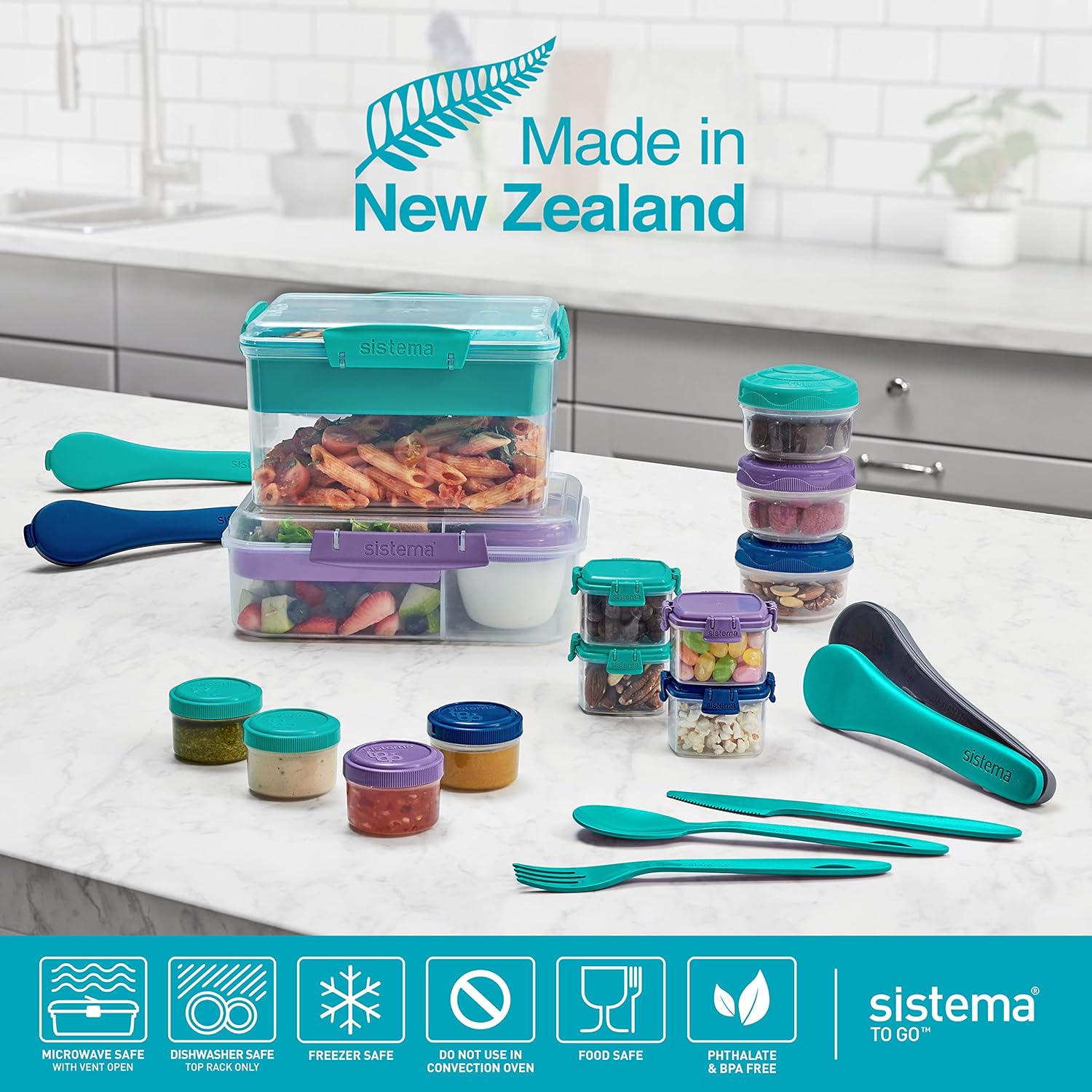 " Sistema To Go Mini Bites Pack Of 3 130ml "