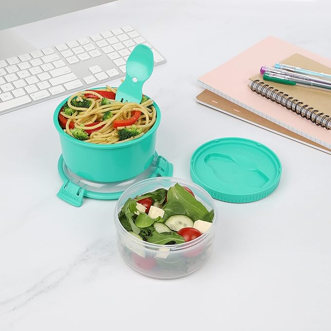 " Sistema Lunch Stack to Go, Polypropylene, Assorted, 965 ml "