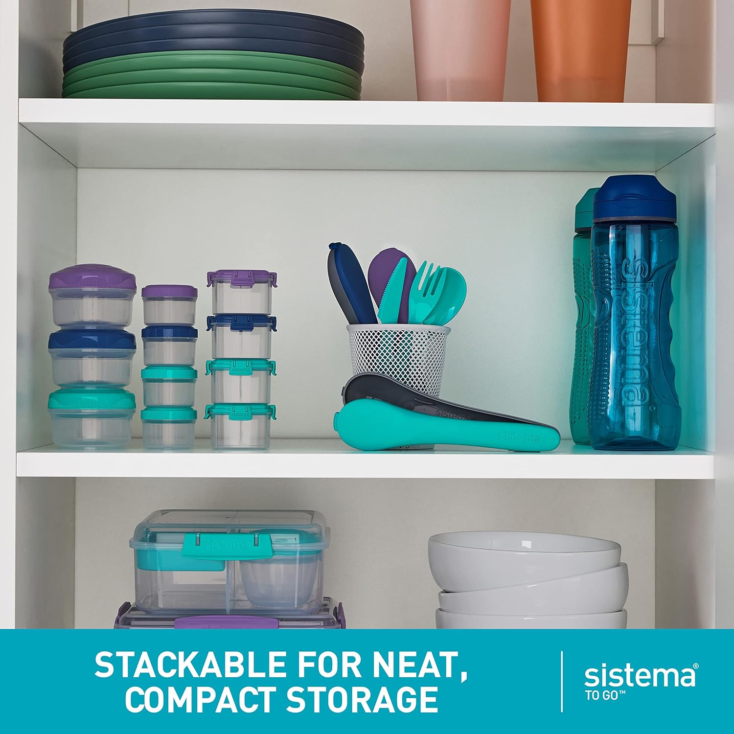 " Sistema To Go Mini Bites Pack Of 3 130ml "
