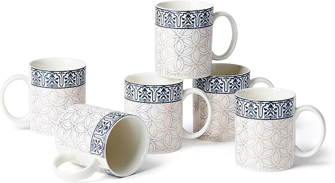 Neoflam Istekana, Tea Mug, Made Of Porcelain With Assorted Color Decorated Design
