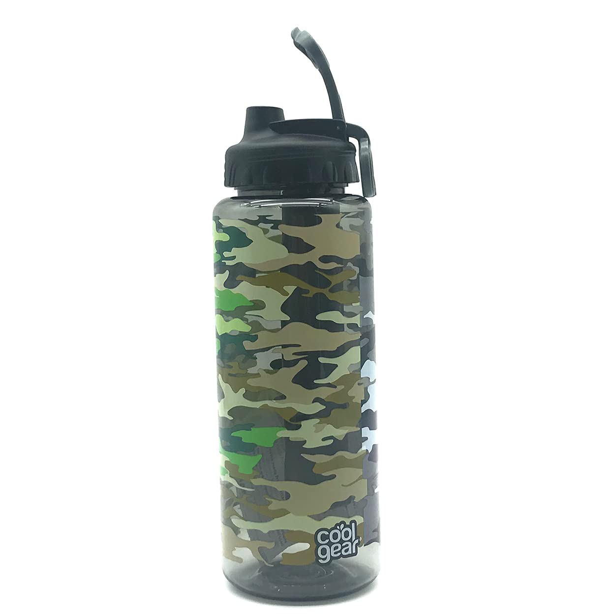 Cool Gear Water Bottle 946 ML Sipping Straw and Cooling Gel For Kids – Black