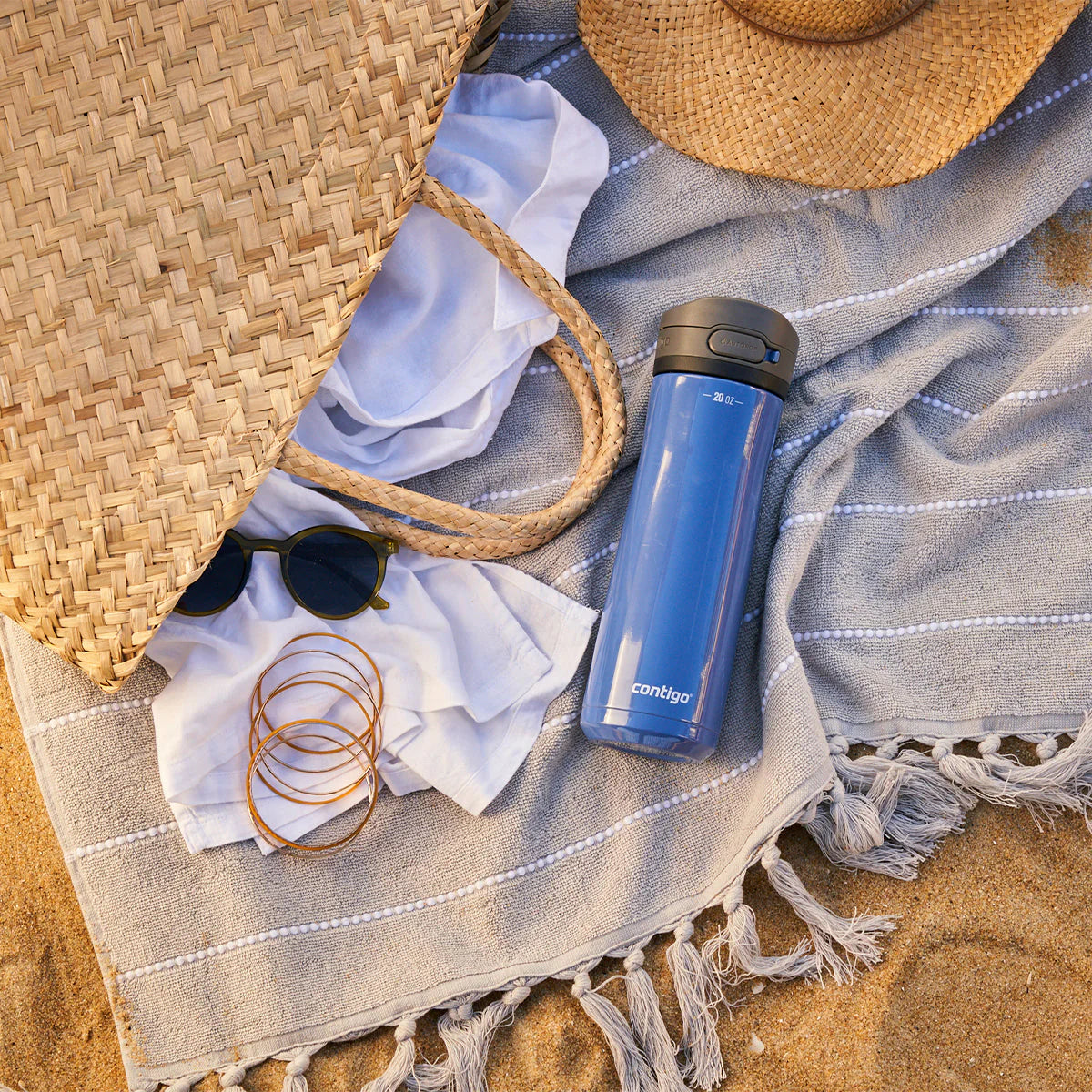 Contigo Autopop Jackson Chill 2.0 Stainless Steel Water Bottle 590 ml