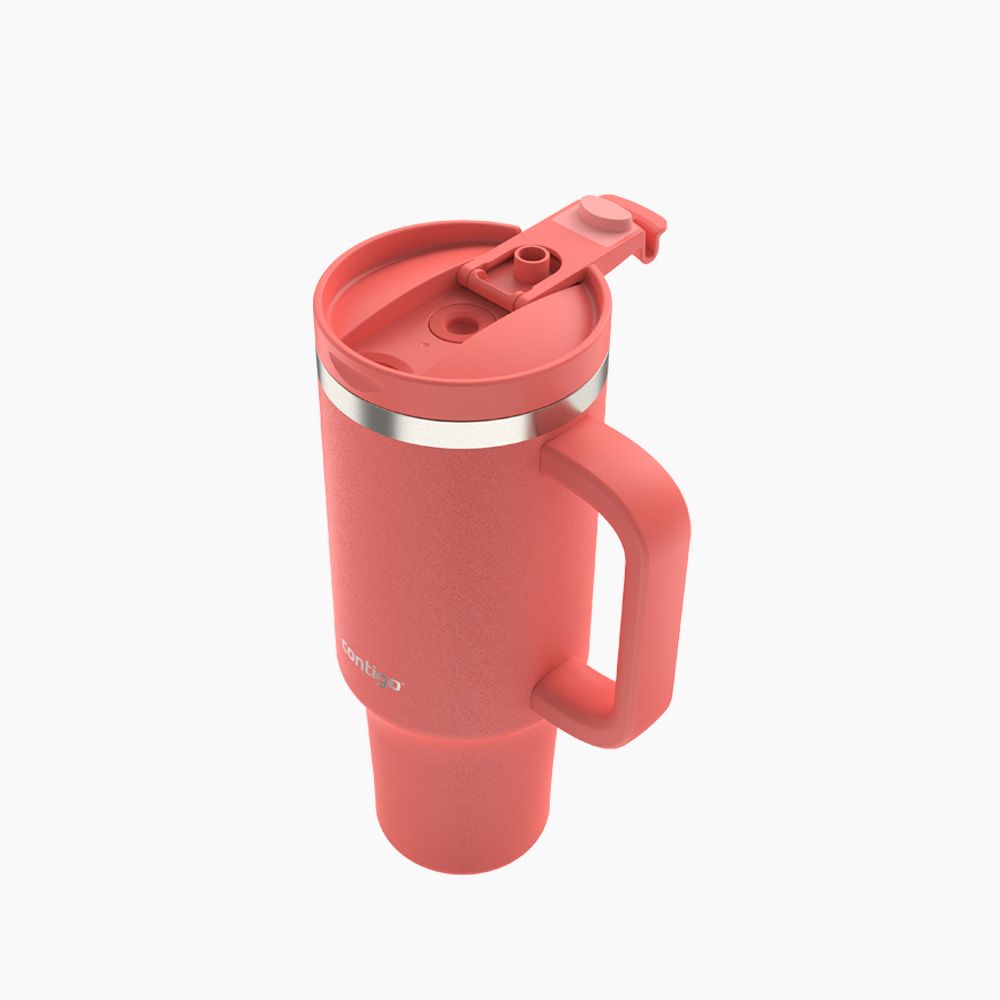 CONTIGO / Stainless Steel ( Streeterville Coral Tumbler 1200 ml with Straw / Handle )