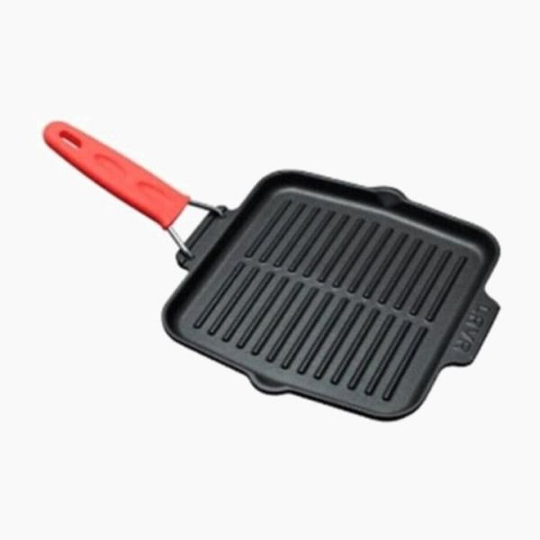 Grill Pan, with wire and silicon handle 21x36 cm