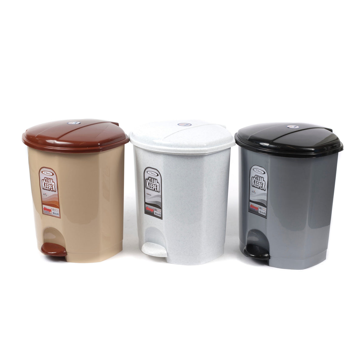"Dunya SLIM 7L PEDAL WASTE BIN WITH HANDLES "