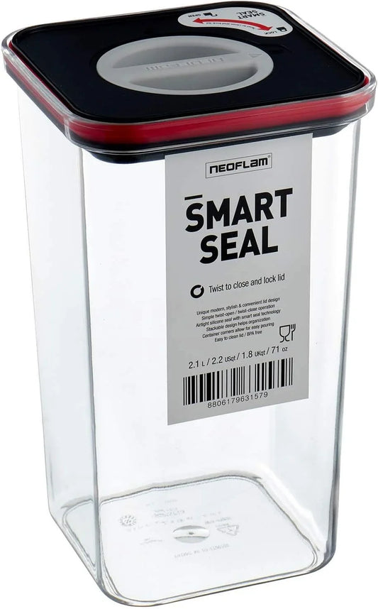 Square can with tight lid 2.1 liter Neoflam