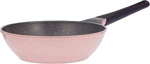 Neoflam,wok pan,pink Marble, 26cm,EK-TL-W26,Healthy Ceramic coated Nonstick, with Bakelite Handle and Multi-Ply Body