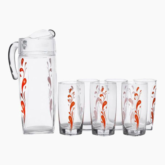 Flame Sparkle Orange Juice set - 7 Pieces