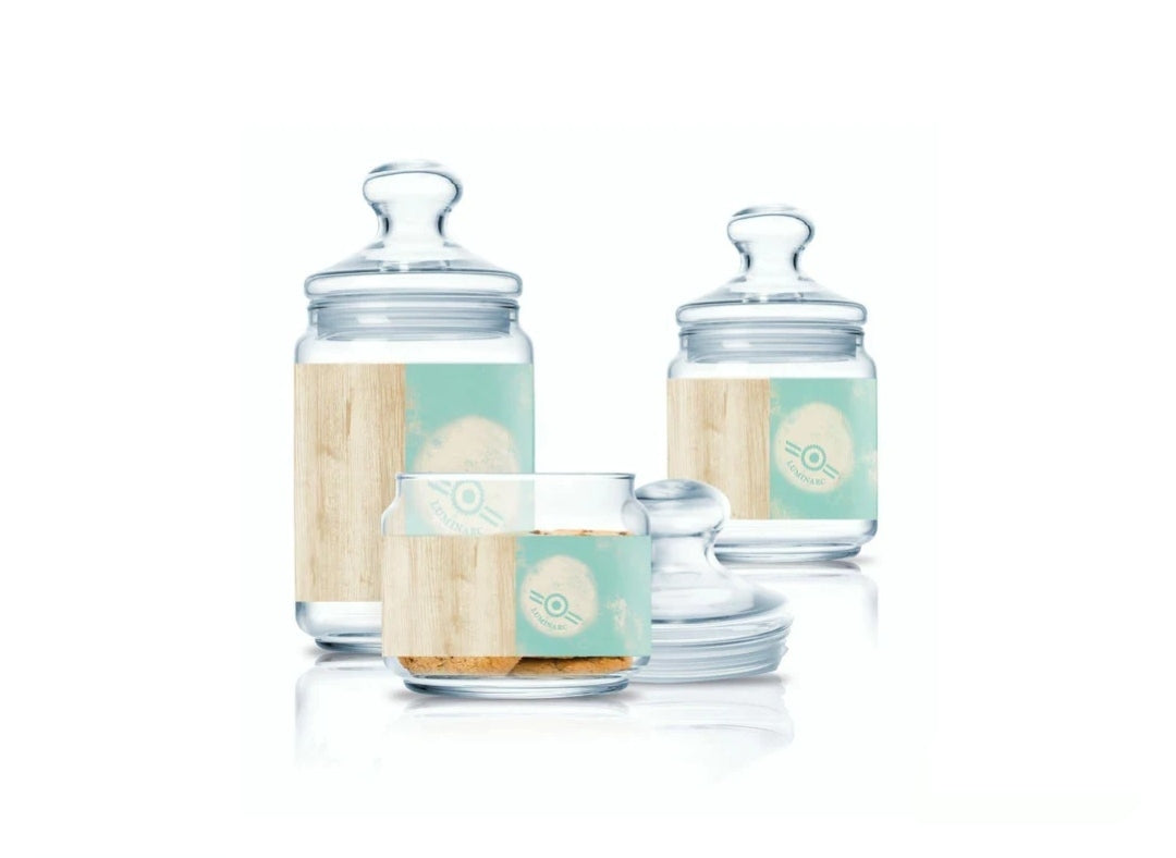 مجموعة سكر حجري من 3 قطع 