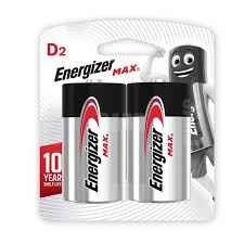 Energizer Type 2 Rechargeable Battery featuring durable design and compact size, shown in front of the product packaging.
