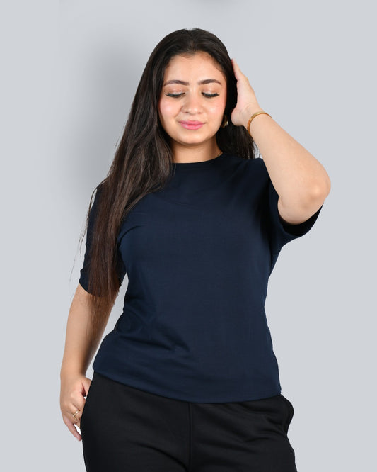 BASIC REGULAR T-SHIRT DARK BLUE