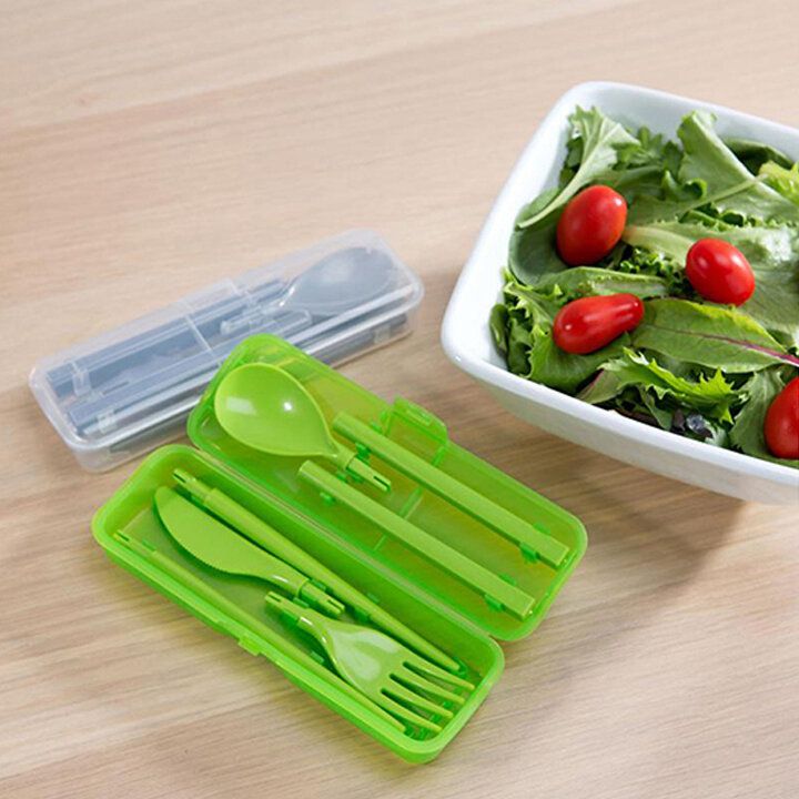 Sistema 4-piece cutlery set with fork, spoon, and knife, featuring stainless steel handles and modern design.