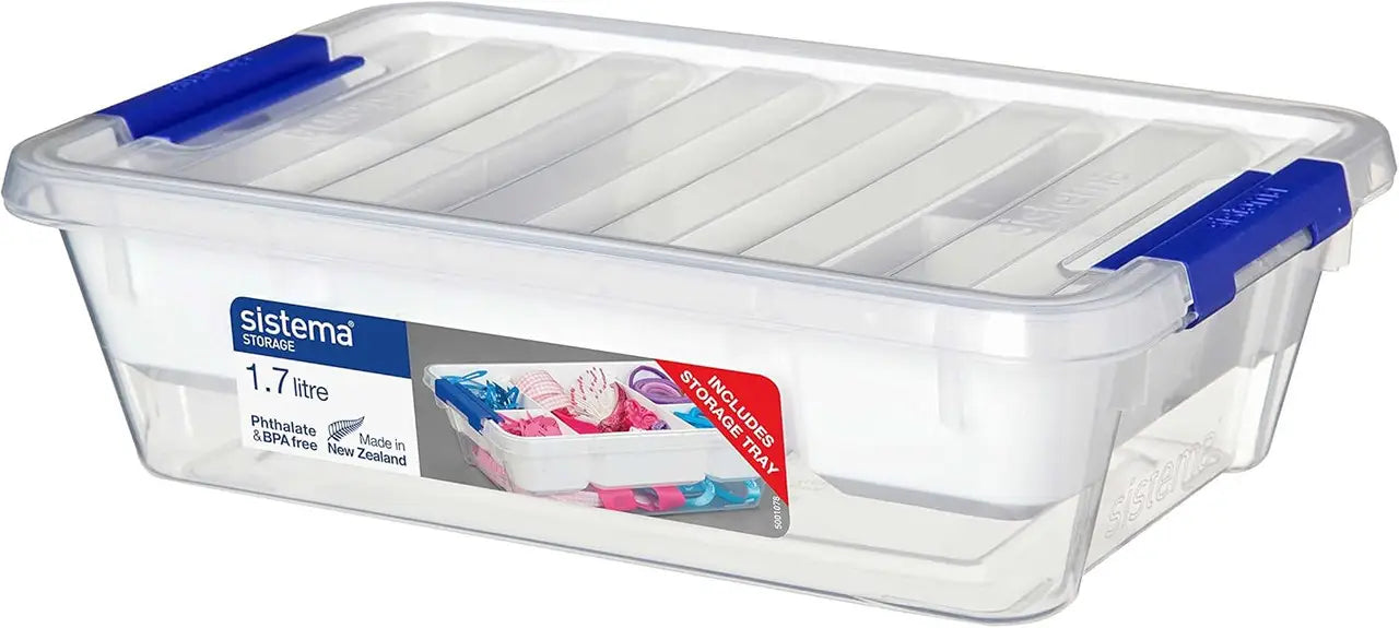 Sistema storage and small box, plastic container with lid for food storage, compact and durable.