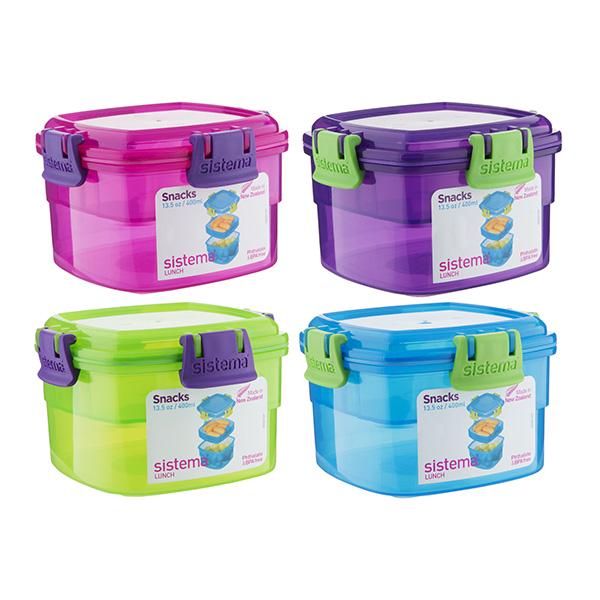" Sistema Snack Lunch Box, 400 ml Capacity "