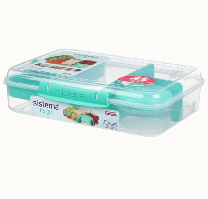 Husseinyoussef Bento Create To Go with Mini Bite kitchen tool, 1.48 L, for food storage and portable meal prep.