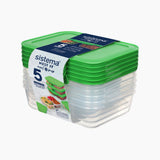 Sistema Nest It storage boxes 5 pcs 870 ml