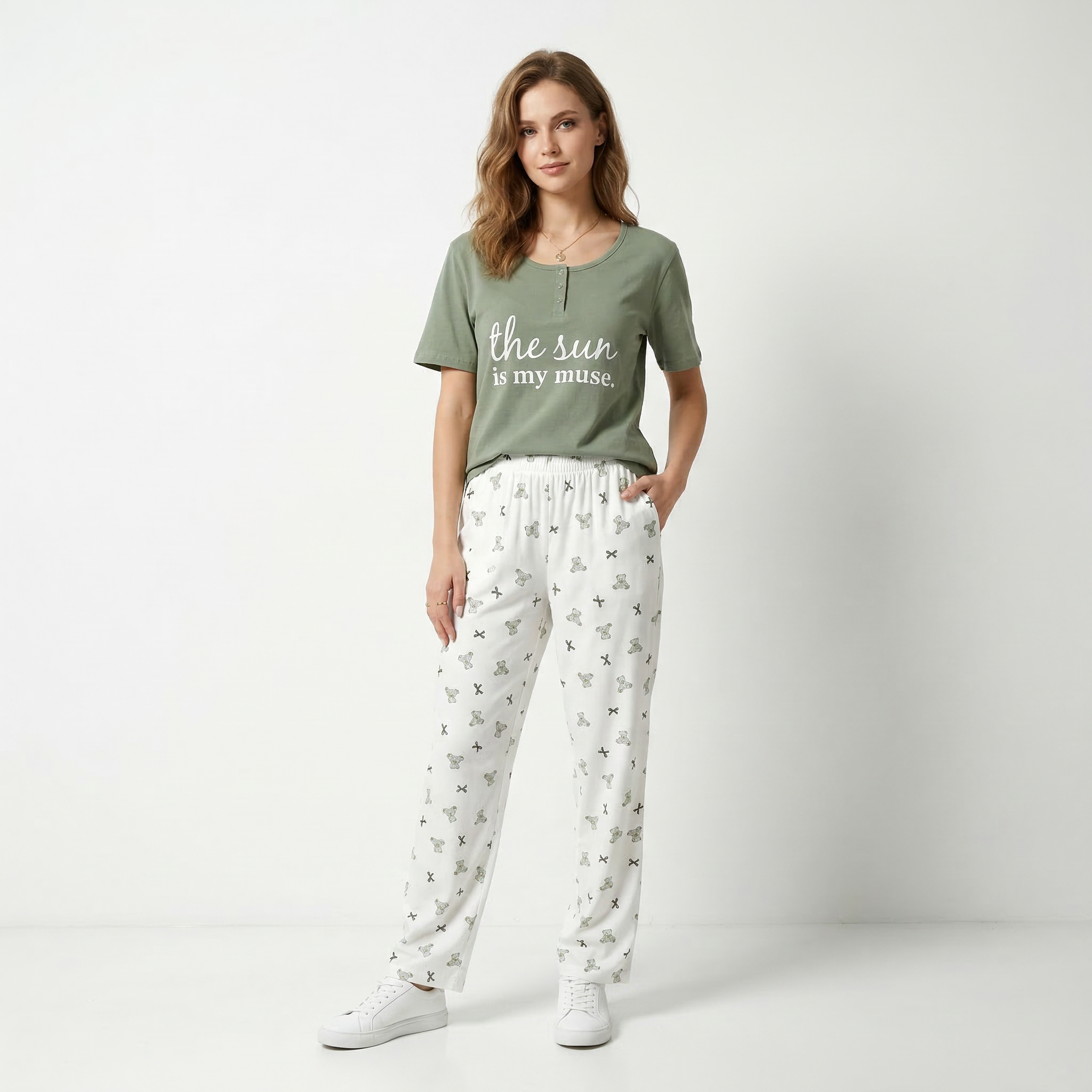 THE SUN H/S PANT PAJAMA