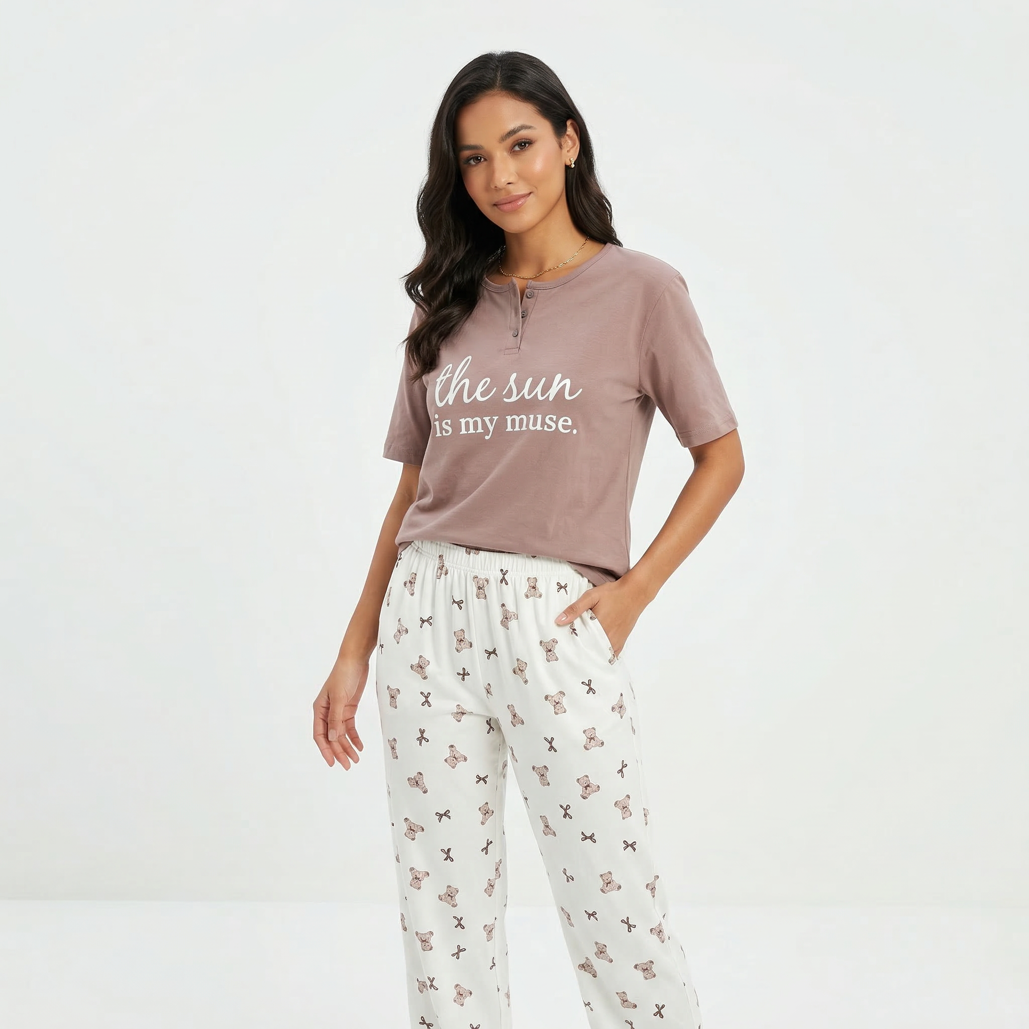 THE SUN H/S PANT PAJAMA