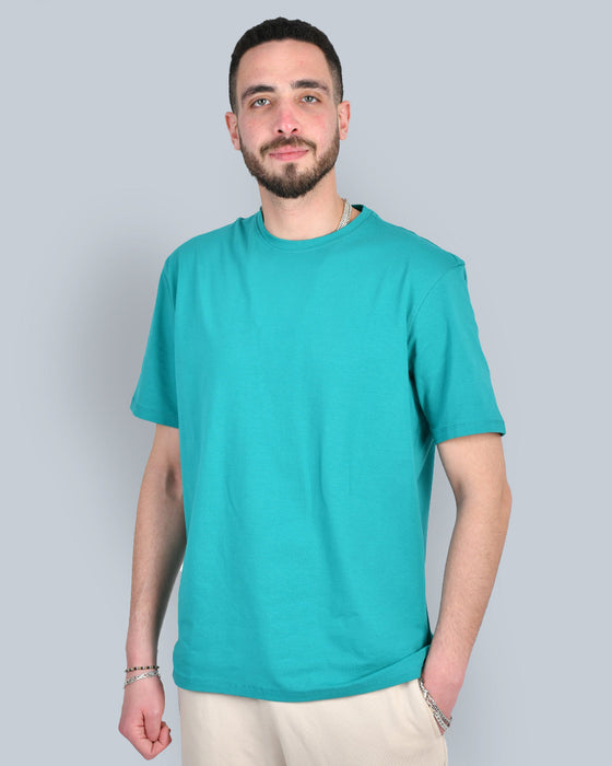 BASIC REGULAR T-SHIRT TURQUOISE